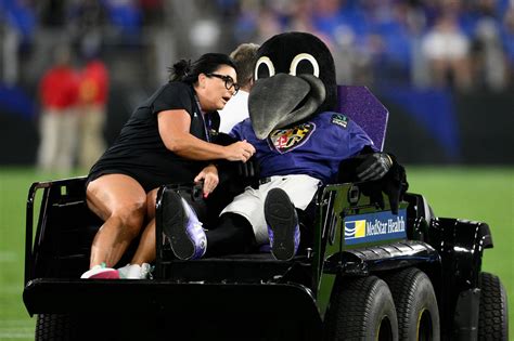 Down but not Out: Video Footage Captures Ravens Mascot's Injury
